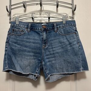 J. Crew denim Jean Shorts irving Wash women’s 28 cut offs blue coastal preppy